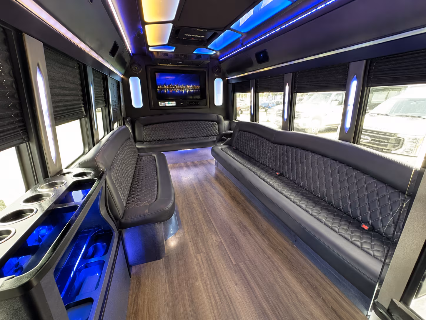 columbia night on town party bus rental