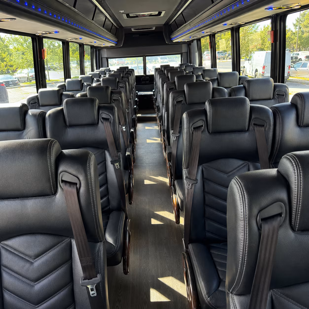 columbia wedding transportation onboard seating